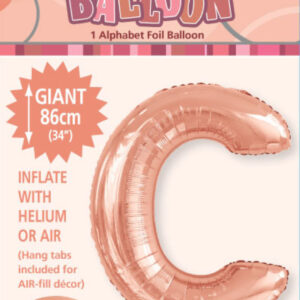Letter C Megaloon-Rose Gold