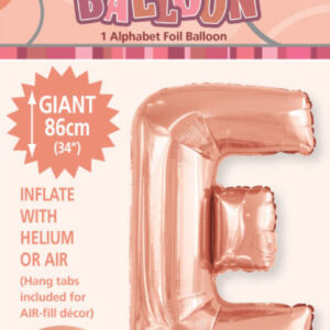 Letter E Megaloon-Rose Gold