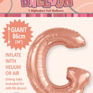 Letter G Megaloon-Rose Gold