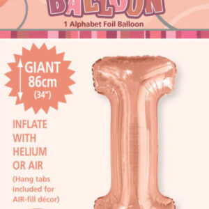 Letter I Megaloon-Rose Gold