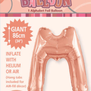 Letter M Megaloon-Rose Gold