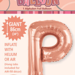 Letter P Megaloon-Rose Gold