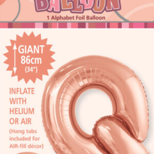 Letter Q Megaloon-Rose Gold