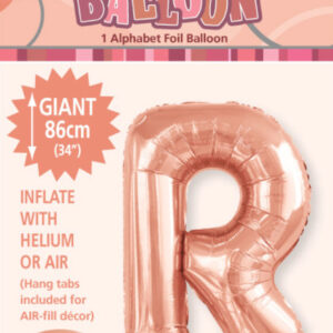 Letter R Megaloon-Rose Gold