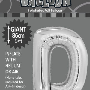 Letter D Megaloon-Silver