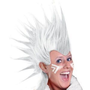 White Mohawk wig
