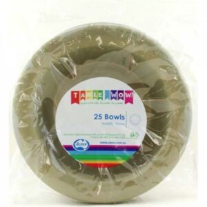 Snack Bowls Gold 20pk 180mm