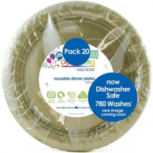 Dinner Plate Gold 20pk 230mm