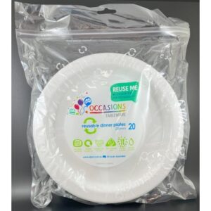 Dinner Plate White 20pk 230mm