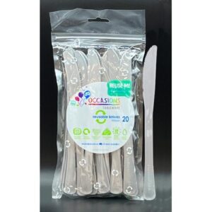 Silver Heavy Duty Knives 20pk 190mm