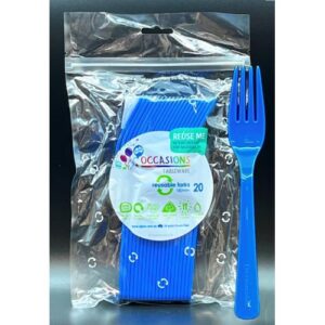 Blue Heavy Duty Forks 20pk 190mm