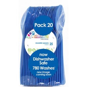 Blue Heavy Duty Spoons 20pk 170mm