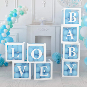 Balloon Boxes and Letter Stickers