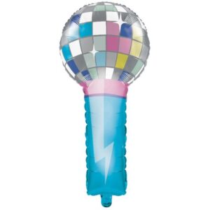 Birthday Beats Microphone Disco Supershape Balloon