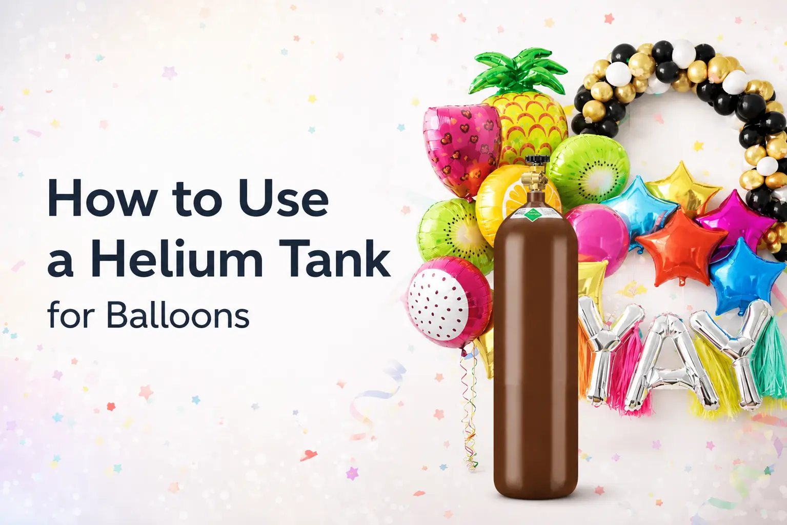 How to Use a Helium Tank for Balloons