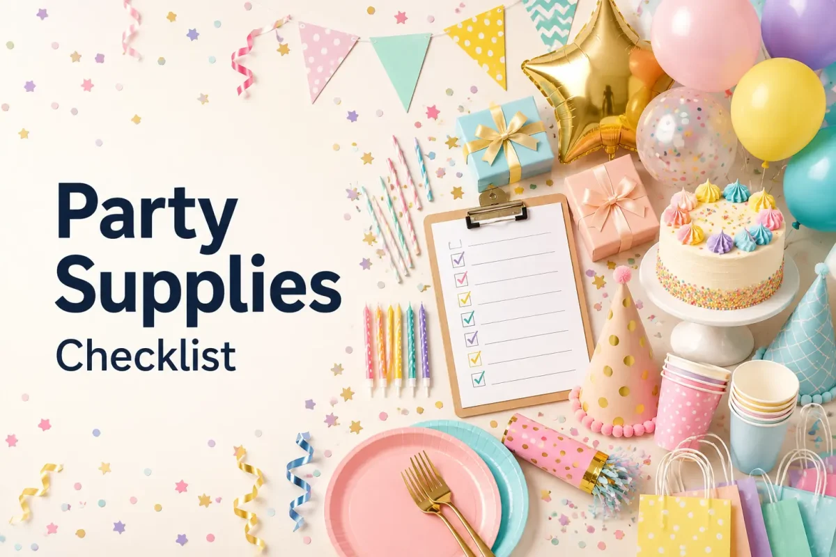 party supplies checklist