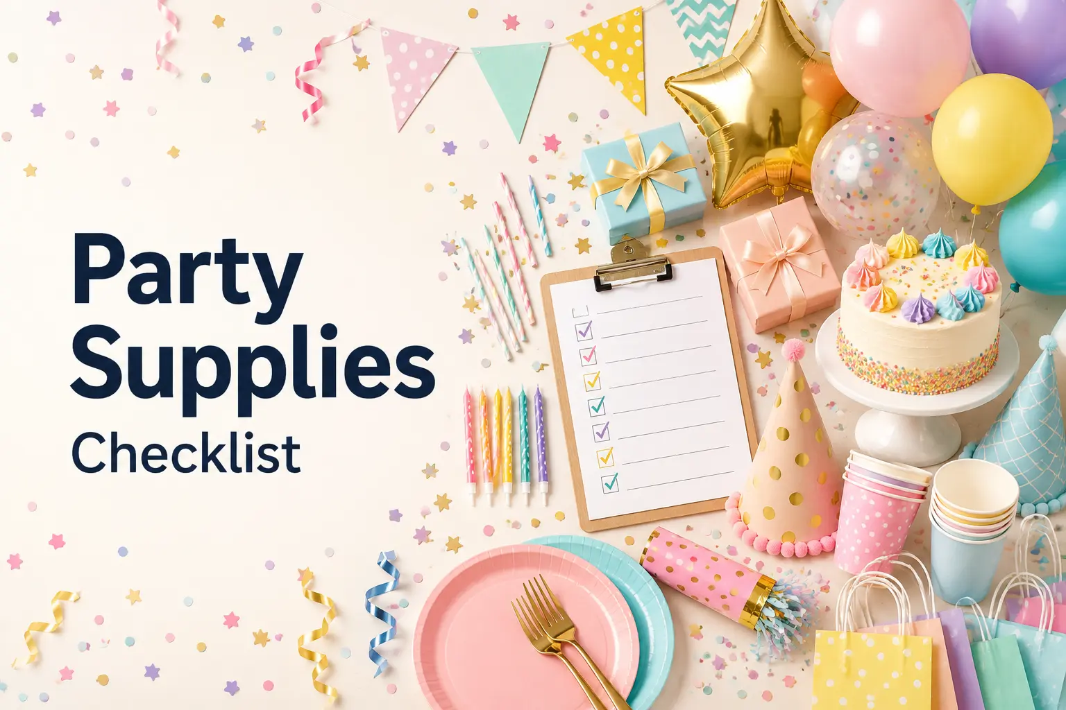 party supplies checklist